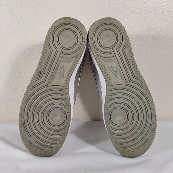 Nike Air Force 1 LV8 Dream Team Metallic Silver Low Sneaker Good Cond - 8.5 - Picture 9 of 12